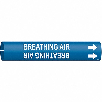 BRADY 4302B Pipe Markr Breathing Air 7/8in H 7/8in W