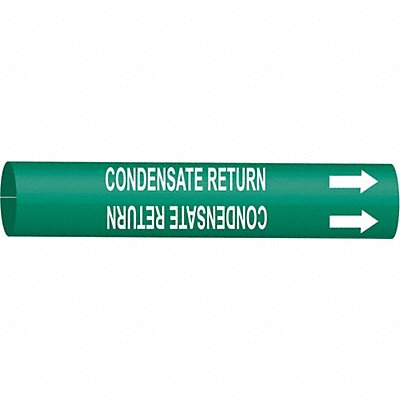 BRADY 4314F Pipe Marker Condensate Return 8in H 16in W