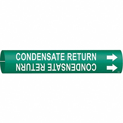 BRADY 4314B Pipe Marker Condnsate Rtrn 7/8in H 7/8in W