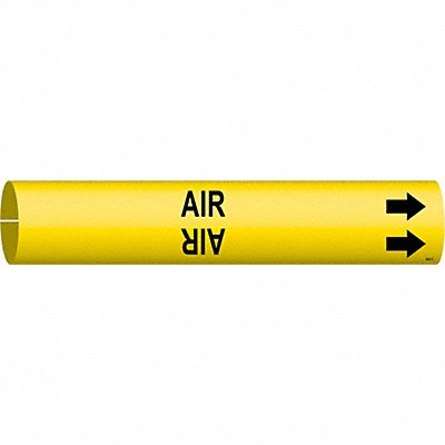 BRADY 4003C Pipe Marker Air 2 in H 2 in W