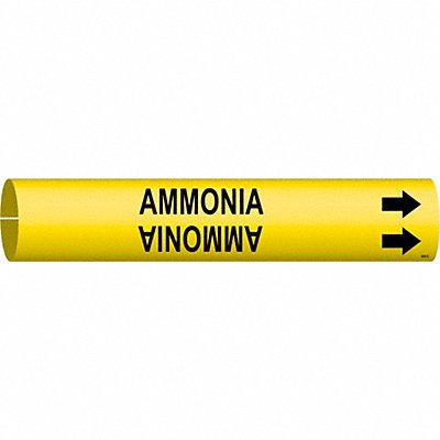 BRADY 4005D Pipe Markr Ammonia 2 13/16in H 2 4/5in W