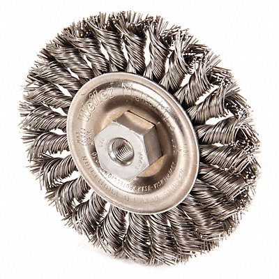 WEILER 96274 Twist Wire Wheel Brush Threaded Arbor