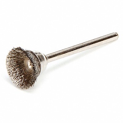 WEILER 91233 Miniature Cup Brush Crimped Wire 5/8 dia