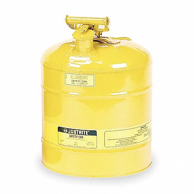 JUSTRITE 7150200 Type I Safety Can 5 gal Yellow 16-7/8In H