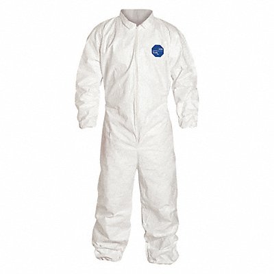 DUPONT TY125SWH2X0025VP Collared Coverall Elastic White 2XL