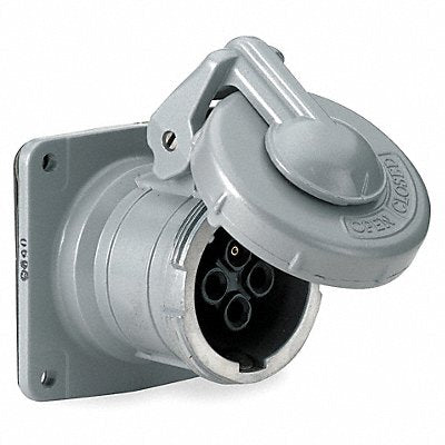 HUBBELL HBL360RS1W WT Pn Slv Rec Aluminum 60 A 2Pl Single