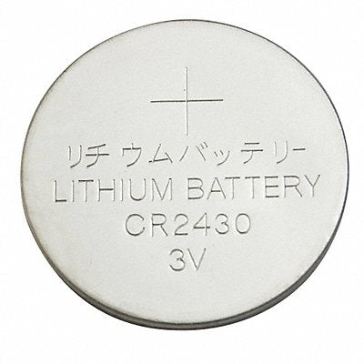 GRAINGER 5HXG8 Coin Battery Lithium 3VDC 2430
