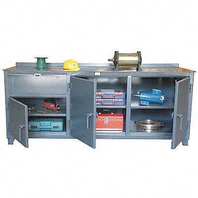 STRONG HOLD 73WB3031DB Cabinet Workbench Steel 84 W 30 D
