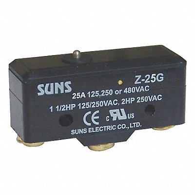 GRAINGER 5JEG0 Snap Action Switch Pin Plunger 1NO/1NC