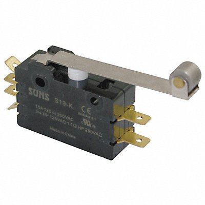 GRAINGER 5JEH3 Snap Action Swtch HingeRoller Lever 2NO/2NC