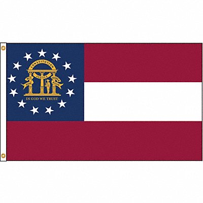 ANNIN FLAGMAKERS 141164 D3772 Georgia Flag 5x8 Ft Nylon