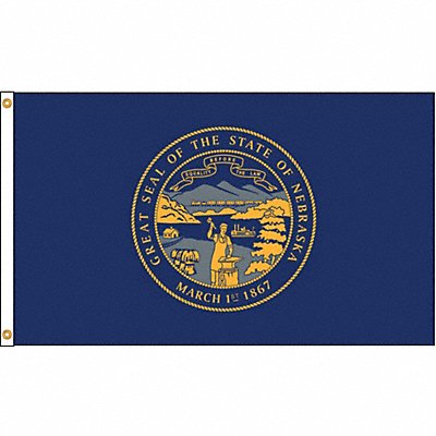ANNIN FLAGMAKERS 143270 D3771 Nebraska Flag 4x6 Ft Nylon