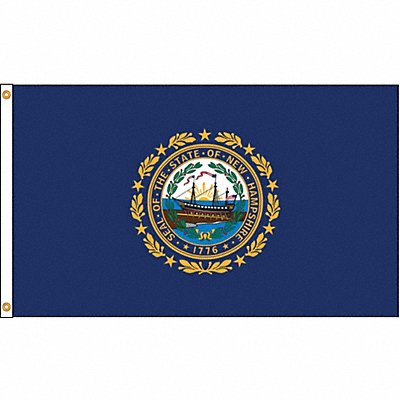 ANNIN FLAGMAKERS 143480 D3772 New Hampshire Flag 5x8 Ft Nylon
