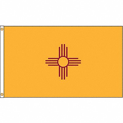 ANNIN FLAGMAKERS 143780 D3772 New Mexico Flag 5x8 Ft Nylon
