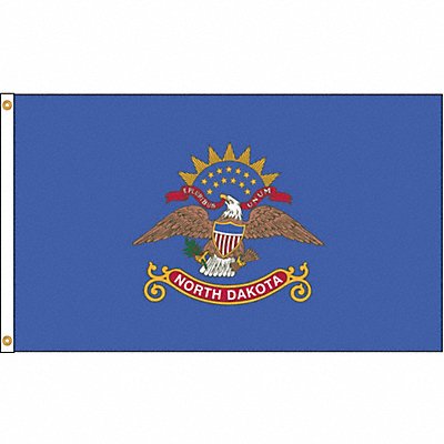 ANNIN FLAGMAKERS 144180 D3772 North Dakota Flag 5x8 Ft Nylon