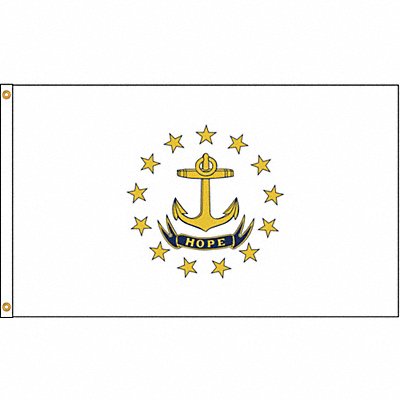 ANNIN FLAGMAKERS 144780 D3772 Rhode Island Flag 5x8 Ft Nylon