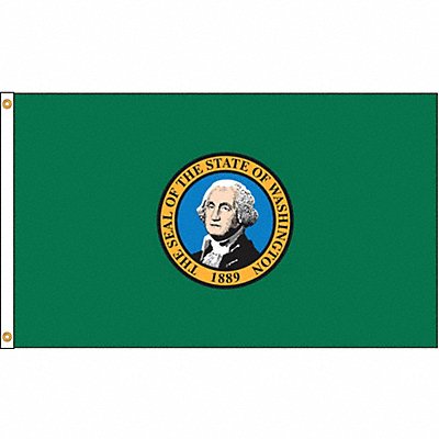 ANNIN FLAGMAKERS 145780 D3772 Washington Flag 5x8 Ft Nylon