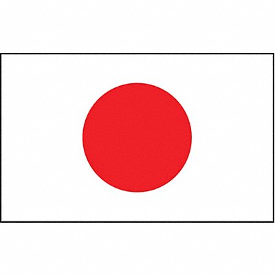 ANNIN FLAGMAKERS 194307 Japan Flag 3x5 Ft Nylon