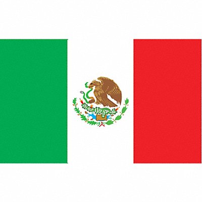 ANNIN FLAGMAKERS 195712 Mexico Flag 5x8 Ft Nylon