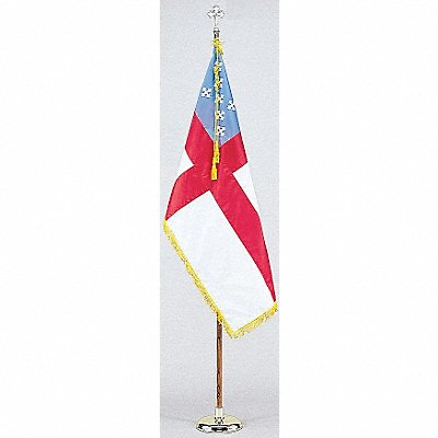 NYLGLO 102100 Episcopal Flag Set W/base Nylon
