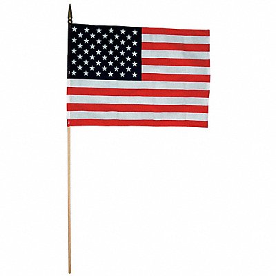 ANNIN FLAGMAKERS 3875 US Hand Held Flag Set 12in.Hx18in.W PK12
