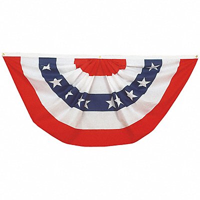 ANNIN FLAGMAKERS 483125 US Pleated Fan 18x36 In.
