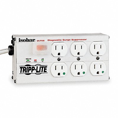 TRIPP LITE ISOBAR6ULTRAHG Surge Protector Strip 6 Outlet Grey