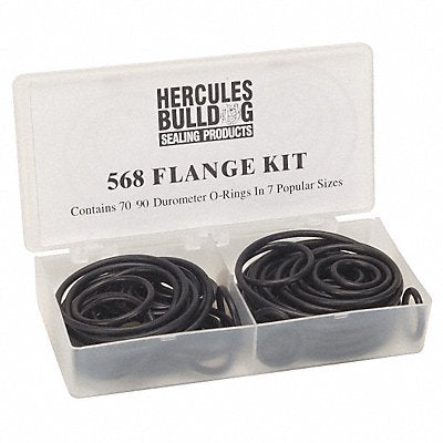 GRAINGER 5JJT5 O-Ring Asst Buna N 568 Flange 70Pc