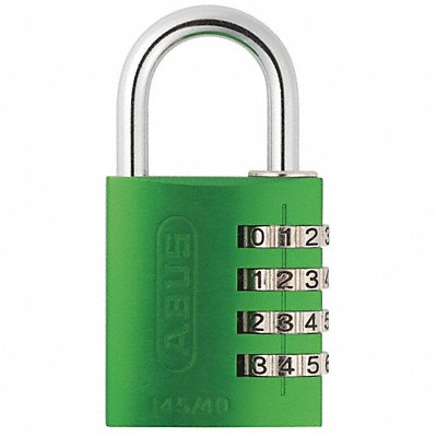 ABUS 14540Green Combination Padlock 1 4/5in Rectgle Grn