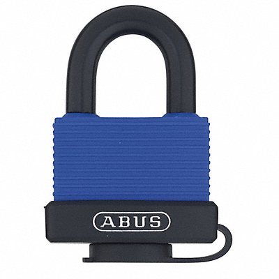 ABUS 70IB45KD Keyed Padlock 25/32 in Rectangle Blue