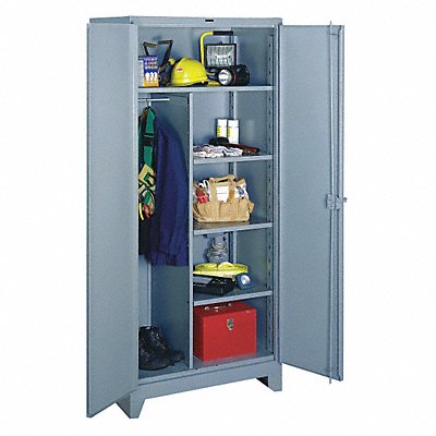 LYON DD1121 Storage Cabinet 82 x36 x24 DvGry 4Shlv