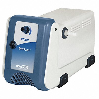 WELCH 2037B01 Vacuum Pump 1/5 hp 1.8 cfm 28.5 in Hg