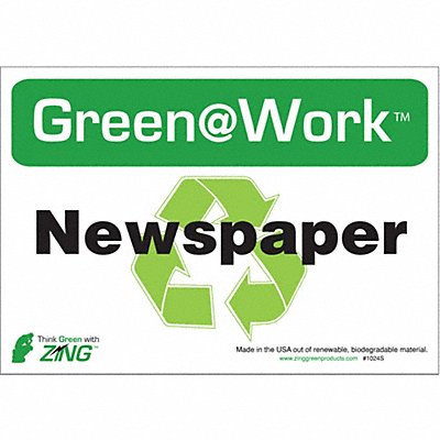 ZING 1022S Recycling Adhesive Sign 7x10in PK5