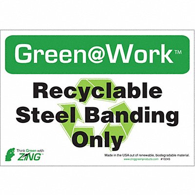 ZING 1047S Social Distancing Adhesive Sign 7x10in PK5