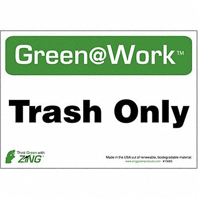 ZING 1068S Social Distancing Adhesive Sign 7x10in PK5