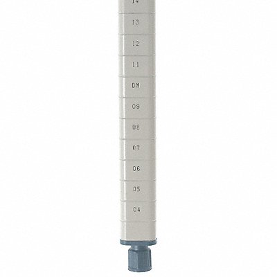 METRO MQ63PE Shelving Post 62 3/16x62 3/16x1 3/4in PK4