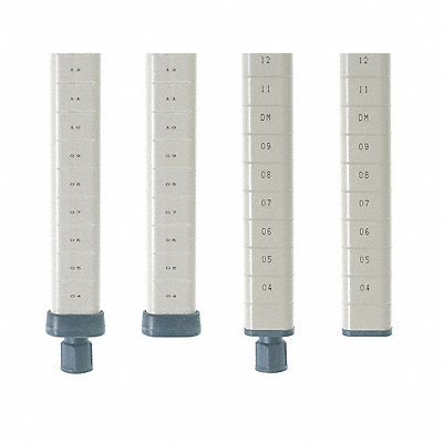 METRO MQ63UPE Shelving Post 61 3/16x61 3/16x1 3/4in PK4