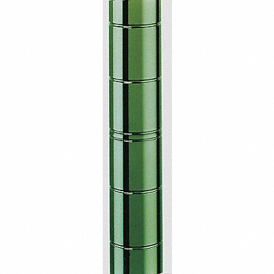 METRO 63UPK3 Industrial Wire Shelving Post 62 inx1 in Splt Slv PK4