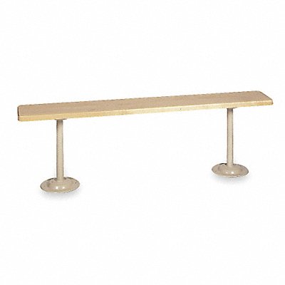 LYON PP5811 Locker Room Bench 8ft Wide Putty