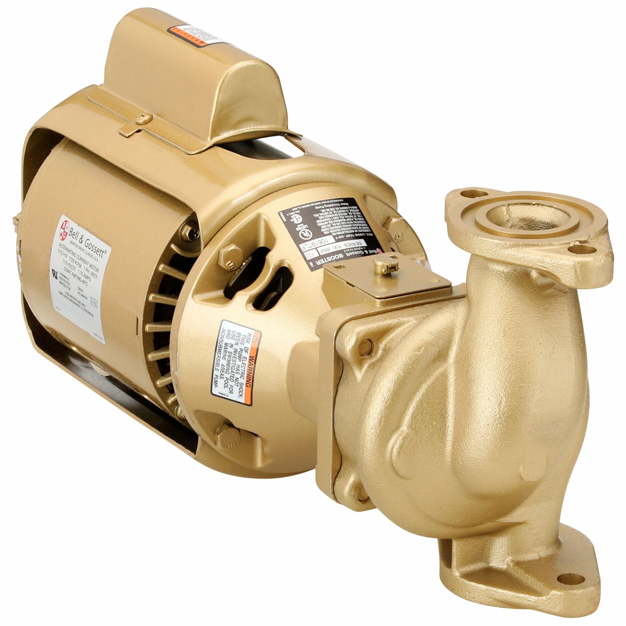 BELL  GOSSETT 106197LF Potable Circulating Pump Flanged 1/12HP
