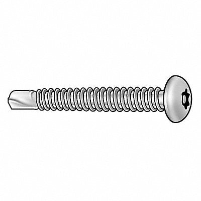TAMPER-PRUF SCREW 490050 Screw Size #8 T20 410SS 1.25 L PK10