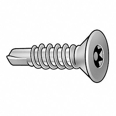 TAMPER-PRUF SCREW 490530 Screw Size #8 T15 Zinc 1.25 L PK50
