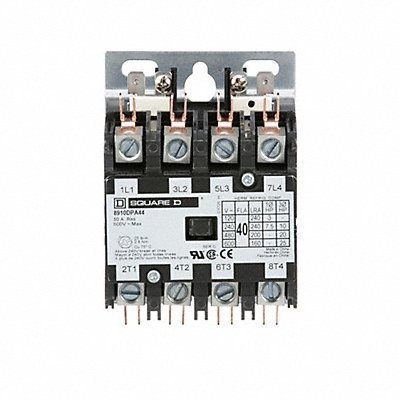 SQUARE D 8910DPA44V04 H2659 Definite Purpose Contactor 277VAC 4P 40A