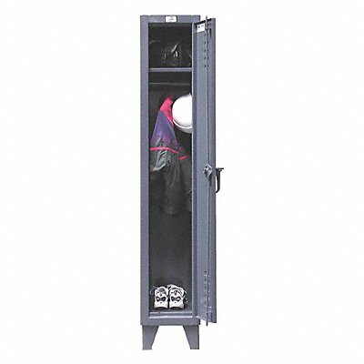 STRONG HOLD 16181TSL Locker 1x1Locker Dark Grey 78 x14 x18 Assm