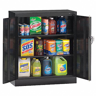 TENNSCO 4224DLX Storage Cabinet 42 x36 x24 Black 2Shlv
