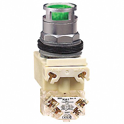 SCHNEIDER ELECTRIC 9001K3L1GH13 H6931 Illuminated Push Button Transformer Green SPDT