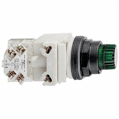 SCHNEIDER ELECTRIC 9001SK2L38LGGH13 H6934 Illuminated Push Button Full Voltage Green SPDT