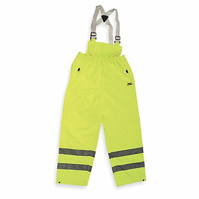 CONDOR 4PCU7 Rain Bib Overall Unrated Yellow/Grn 4XL