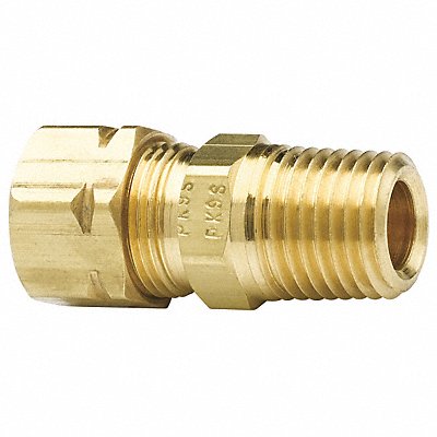 PARKER L68CA44 Connector Low Lead Brass CompxM 1/4In