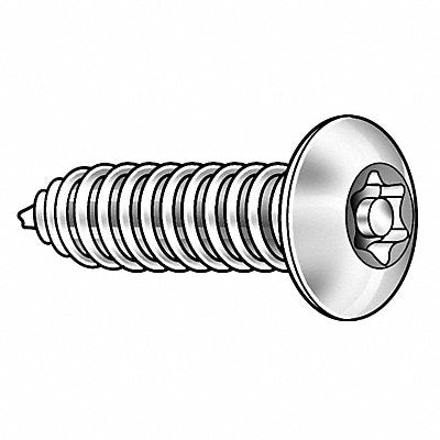 TAMPER-PRUF SCREW 81302 Screw Size #6 T10 Black Oxide 1/2 L PK25